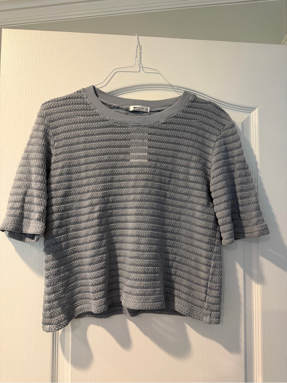 Evereve, LA made, Nights in the City Tee, XS, gray